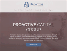 Tablet Screenshot of proactivecapital.com